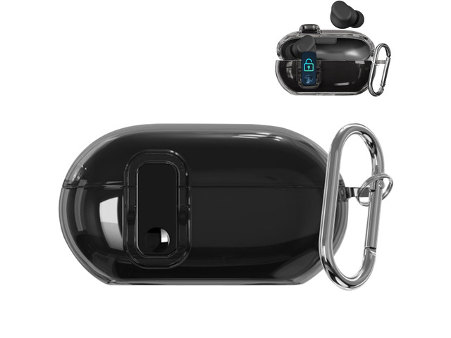 Clear Shockproof TPU Case Compatible with Beats Solo Buds 2024, Anti-Yellowing Protective Cover for Beats Solo Buds Case with Secure Lock &...