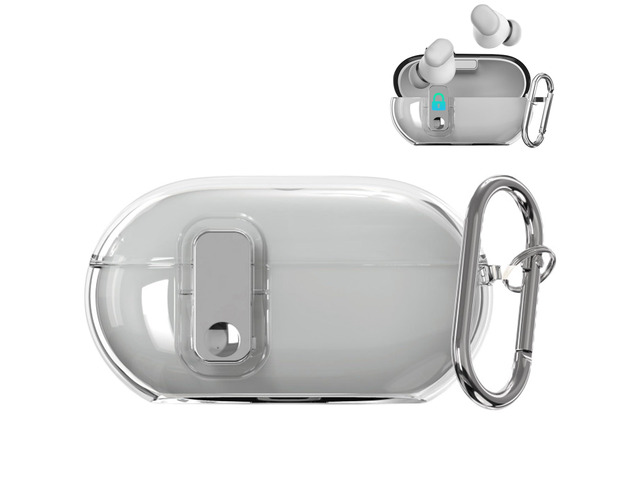Clear Shockproof TPU Case Compatible with Beats Solo Buds 2024, Anti-Yellowing Protective Cover for Beats Solo Buds Case with Secure Lock &...