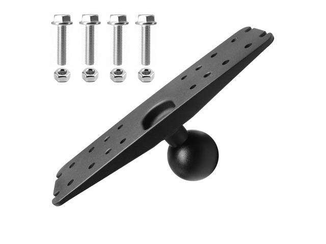 D Size 2.25' Ball Fish Finder Mount Plate for 9' to 16' Screen Heavy duty aluminum. Compatible with Garmin Lowrance Humminbird and RAM D size...
