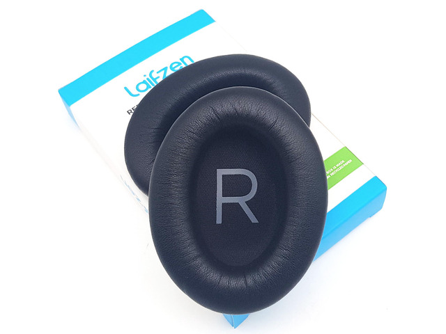 Lambskin QC45 Earpads Cushions Replacement Ear Pads for Bose QC 45 QuietComfort Sheepskin Leather Handpicked-Quality (QC45 Black)