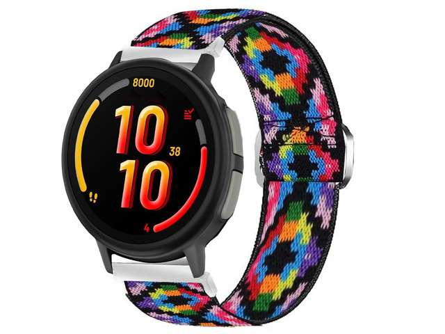 Compatible with Garmin Bounce 2 Band, Stretch Elastics Nylon Adjustable Replacement Strap Accessories Compatible with Garmin Bounce 2, 1 Smart Watch