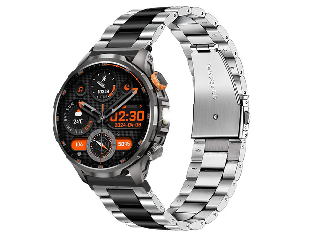 Compatible with BANLVS Military Smart Watches Band, Stainless Steel Metal Replacement Straps Compatible with BANLVS C32 Pro, AK90, G68 Military...