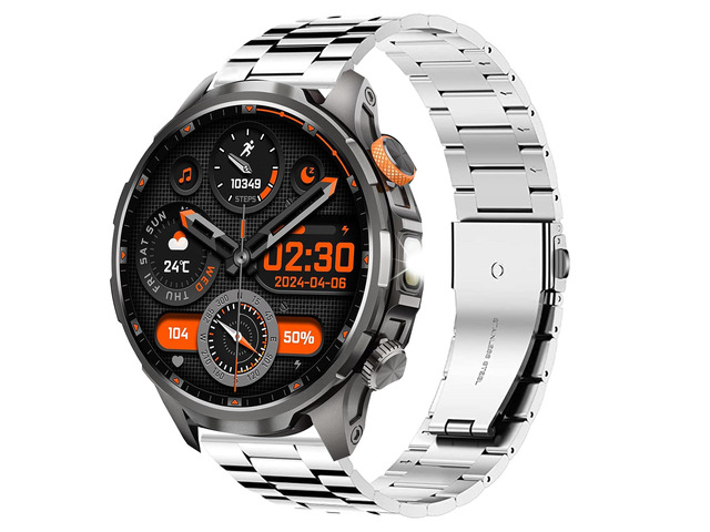 Compatible with BANLVS Military Smart Watches Band, Stainless Steel Metal Replacement Straps Compatible with BANLVS C32 Pro, AK90, G68 Military...