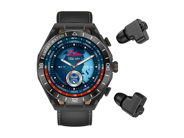 2 in 1 Smart Watch with Earbuds, 1.52' IPS Colorful Full Touch Screen Bluetooth Smartwatch for Men Women, Long Time Standby Men Women Sports Smart...