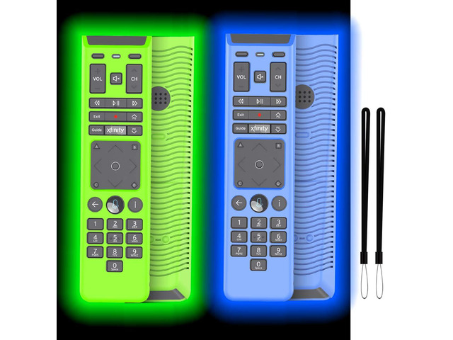 [2-Pack] Silicone Case Cover for XFinity Remote, Protective Lightweight Shockproof for XFinity Comcast XR15 Voice Remote Cover with Lanyard...