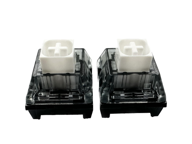 Kailh Box White V2 Switches for MX Mechanical Gaming Keyboard,5-Pin 45gf Clicky/Pre-Lubed/Dust & Waterproof Switches(White,90pcs)