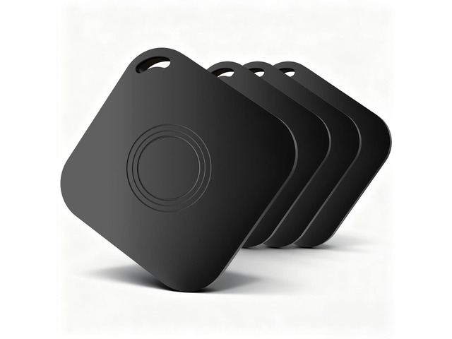 4 Pack Air Tracker Tag, Smart Bluetooth Luggage Tracker Compatible with Apple Find My APP(iOS Only), Anti-Lost Item Locator for Keys Wallet Pets...