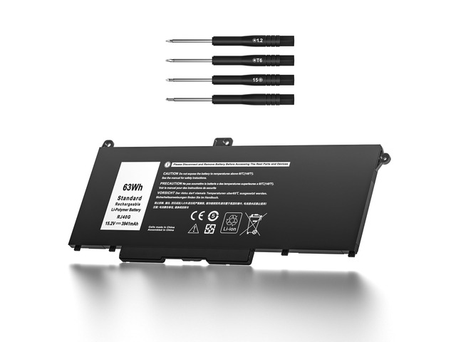 63Wh RJ40G Battery for Dell Latitude 14 5420 15 5520 Precision 15 3560 Replacement for P137G P137G001 P104F P104F001 P104F002 01K2CF 075X16...