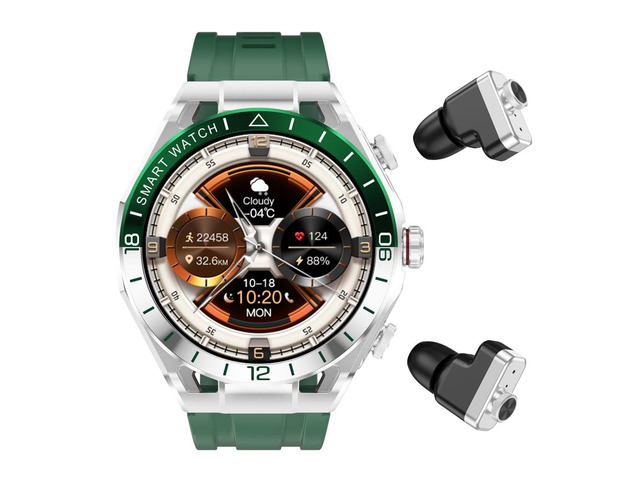 2 in 1 Smart Watch with Earbuds, 1.52' IPS Colorful Full Touch Screen Bluetooth Smartwatch for Men Women, Long Time Standby Men Women Sports Smart...