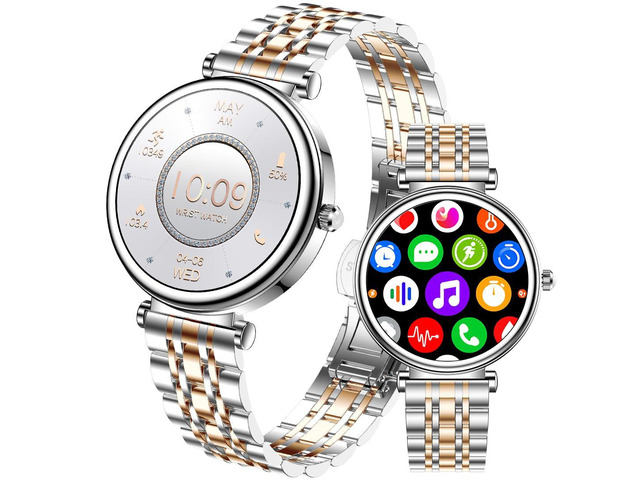 Watch for Women, 1.25' AMOLED HD Screen Women's Smartwatch, Fitness Tracker with Heart Rate/Sleep Monitor, Bluetooth Call, IP67 Waterproof,...