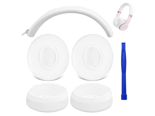 Solo3 Ear Pads & Ear Covers & Headband Cover for Beats Solo 3 & Solo 2 Wireless Headphones, Protein Leather Solo3 Earpad Replacement Accessories...