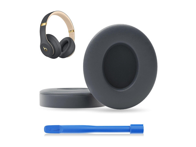 Replacement Ear Pads for Beats Studio3, Studio 2, Grey Ear Covers Earpads Cushions Compatible with Beats Studio3/2 Headphone