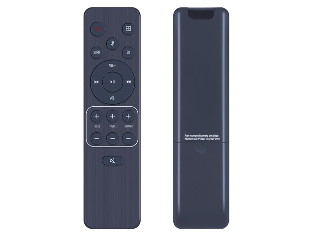 New EN212FD1H Replacement Remote Control for Hisense 2.1 CH Soundbar A620 HS2100 AX3125H HS212F HS219, 3.1CH HS3100, for 5.1.2CH AX5125H, for 5.1...