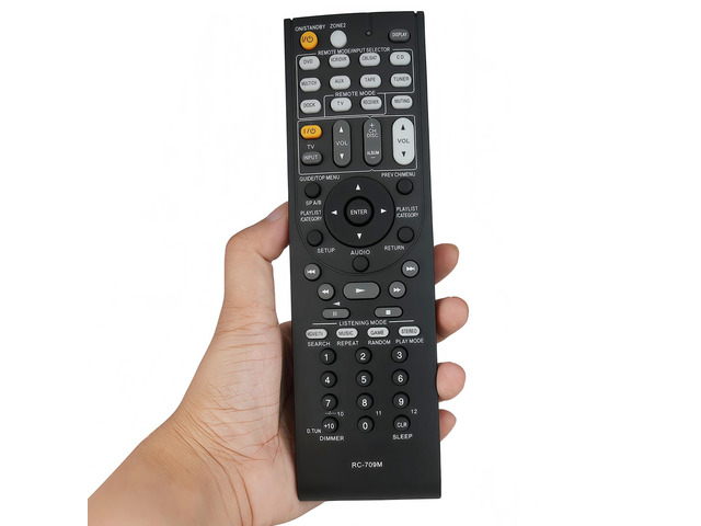Replacement Remote Control RC-709M Compatible for ONKYO TX-SR606 TX-SR607 RC-737M RC-765M TX-SR608 TS-XR606 TX-SR606S TX-SR507 HT-RC160 AV Receiver