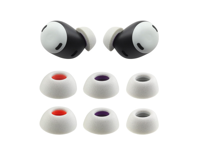 Replacement Foam Ear Tips for Google Pixel Buds Pro Earbuds Not for Pixel Buds/Pixel Buds A-Series, Ultimate Comfort, 3 Pairs (S/M/L) (Gray)