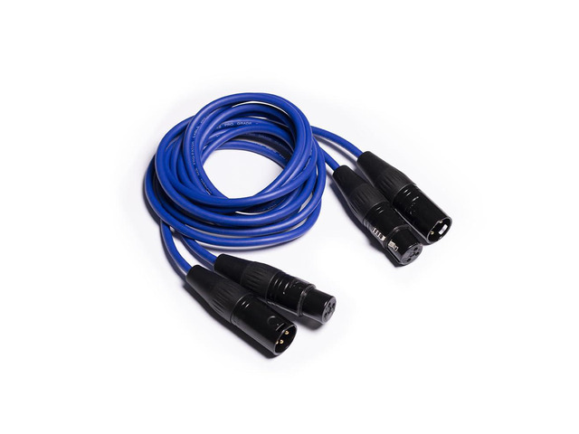 AL3 XLR Balanced Male to Female 3-Pin Audio Cable (Pair) (1.5m)