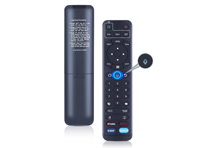 V2 Pro Voice Remote Control Replacement Compatible for vSeeBox V1 / V2 / Elite/Max, Replacement for OctaStream Elite Max Latest Technology Android...