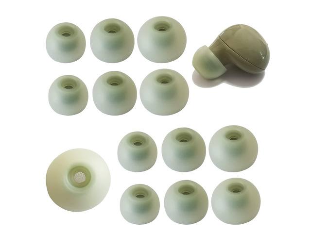 Ultra Soft Silicone Ear Tips for Samsung Galaxy Buds 2/Buds+/Buds FE Replacement Earbuds Tips for Galaxy Buds Earbuds with Filter Screen Noise...