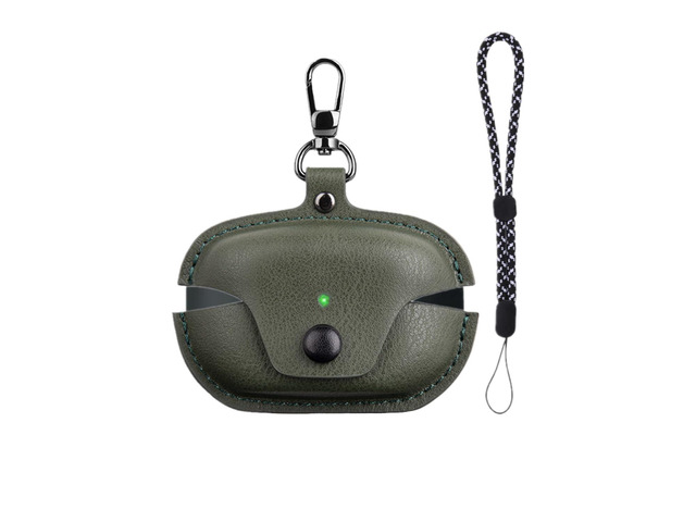 Compatible with Sony WF-1000XM5 Case Cover with Keychain Hook Lanyard,Vintage Leather Case Designed for Sony Earbuds WF1000XM5 Case Cover (2023)...