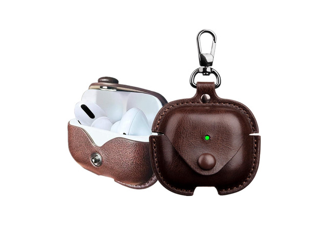 Leather Case for AirPods Pro3, for AirPod Pro 3th Generation Case Cover Retro Leather with Keychain Compatible with Apple AirPod Pro 3 Gen Charging...