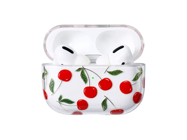 Compatible with Apple Airpods Pro Case for Women, Clear with Designs Patterns Hard PC Shockproof [Front LED Visible] Anti-Fall Full Protector...