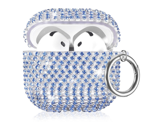 Bling Case Compatible with AirPods 4th Generation (2024), Sparkling Diamond Case for AirPods 4 Case Bling Rhinestones for Women, Shockproof...