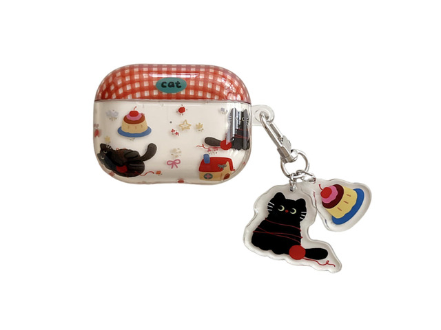 for Airpods Pro 3 Case Cute(2025),Boys Funny Cat Animals Pattern Earphone Protective Cover,Kawaii Soft Shell for AirPod Pro 3rd Generation for...