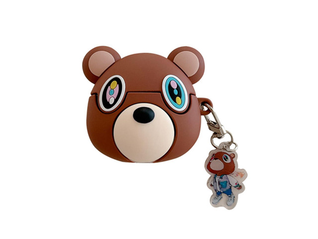 Earbuds Case for AirPods pro 3 for Girls Boys Kids,Cute Cartoon Popular Bear Design Silicone Headphone Cover with Hook for Airpods pro 3rd...