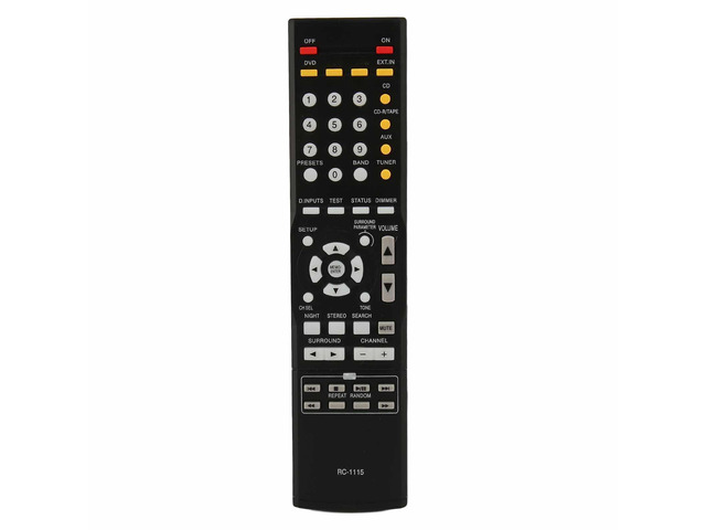 RC1115 Remote Control Replacement for AVR 390, 591, 930, 1312, 1612, 2805, 2806, 2807, 2808, 2809 AV Surround Receivers, Easy to Use