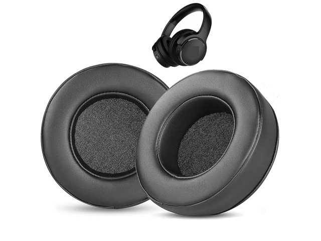 TT-BH040 Ear Pads Replacement Compatible with Taotronics TT-BH040 Headphone Upgrade Earpads Ear Cushions Protein Leather Noise Isolation Foam Black