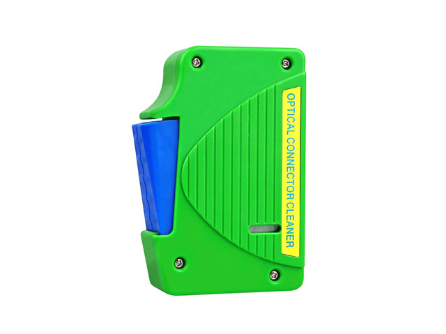 Fiber Optic Cleaning Box, Cassette Type Cleaner for LC/SC/FC/ST Connectors, Optical Connector Ferrule End Face Wiping Tool Cleans Over 550+ Times...