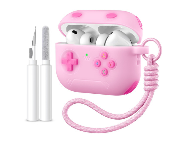 for Airpods Pro 3 Case Cute Game Console Design with Detachable Lanyard Full Body Soft Silicone Compatible with Apple AirPod Pro 3rd Generation...