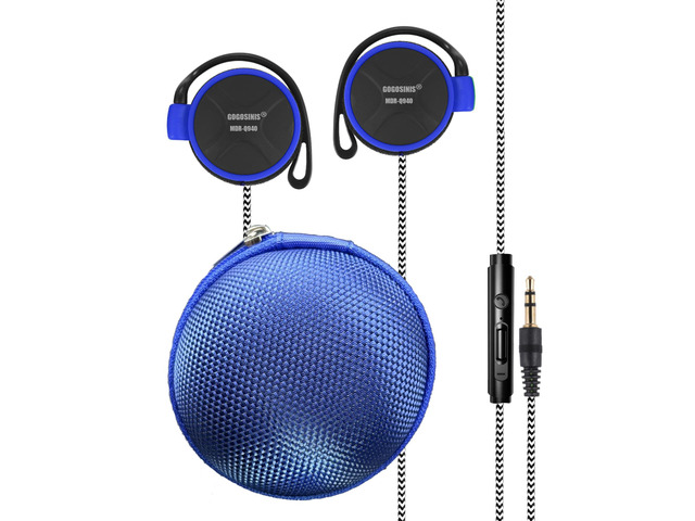 Comfortable Kids On-Ear Headphones for School with Soft Sponge Cushions, Adjustable Earhooks, 3.5mm Jack, and Headphone Case - Perfect for Tablets...
