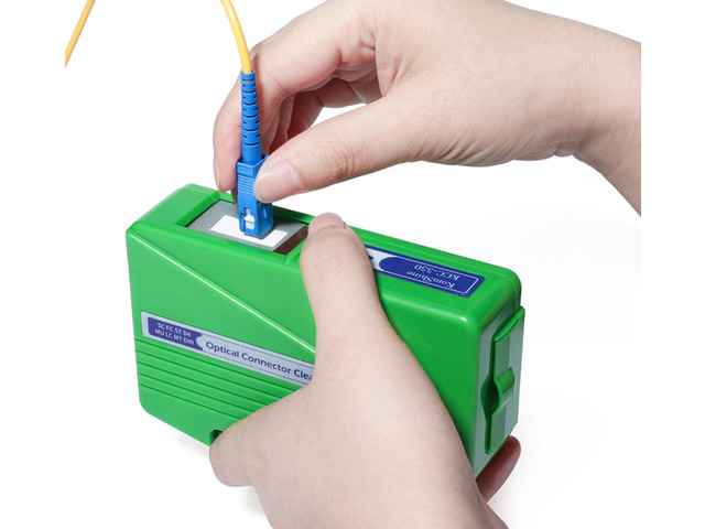 Fiber Optic Connector Cassette Cleaner KCC-550 Cleans 500 Times+ Fiber Optic Cleanner Supports 1.25mm/2.5mm,SC,FC,ST,MU,LC Male Connectors, Comes...