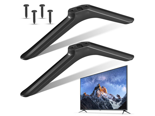 Universal Tv Stand Legs Replacement with Screws for 32-55 Inch Smart Tvs Tabletop Base Pedestal Mount Legs for Living Room and Bedroom Stability