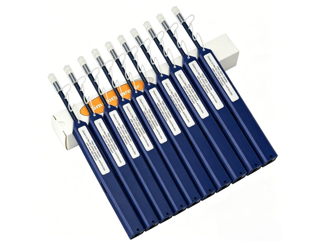 Fiber Optic Cleaning Pen for 1.25mm LC/MU Connectors, Fiber Cleaner with Extendable Probe for High-Density Bulkhead Adapters and Patch Cords,...