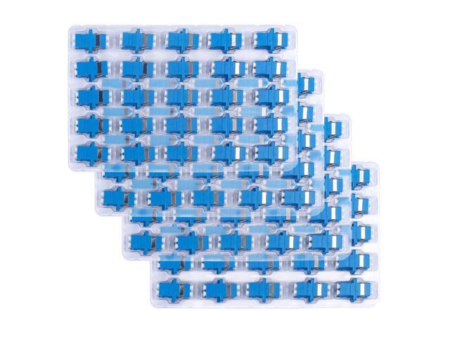 200 Pack LC to LC Duplex Fiber Optic Coupler - LC Duplex Singlemode Fiber Optic Cable Connector Adapter