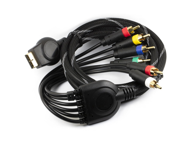6FT RGBS AV Cable for PS1 / PS2 / PS3, RGB + Sync Monitor RCA Audio Video Cord