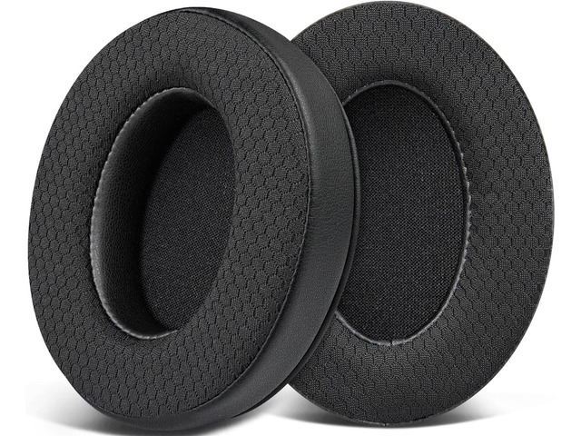 Earpads Replacement for Corsair HS35 V1/V2 Stereo Gaming Headsets, Ear Pads Cushions with Noise Isolation Foam, Added Thickness - HS35 MF Black