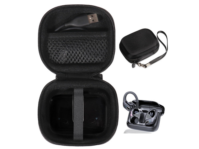 Earbuds Case for Aptkdoe HD65 Wireless Earbuds 75hrs Bluetooth 5.3 Headphone Sport, 2024 Bluetooth Earbuds Stereo Deep Bass Over Ear Bud (Black),...