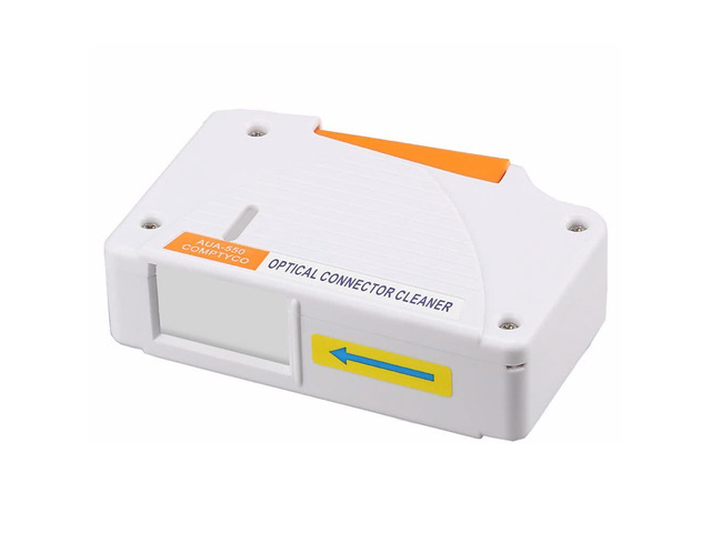 Fiber Optic Cleaning Box. Supports 1.25mm/2.5mm, SC/FC/ST/MU/LC, Fiber Optic Connector Cleaner, Cleans Over 500 Times (White)