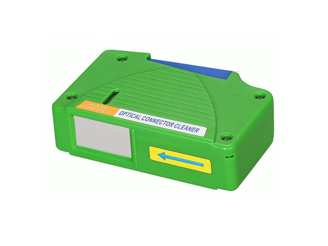 Fiber Optic Cleaning Box. Supports 1.25mm/2.5mm, SC/FC/ST/MU/LC, Fiber Optic Connector Cleaner, Cleans Over 500 Times (Green)