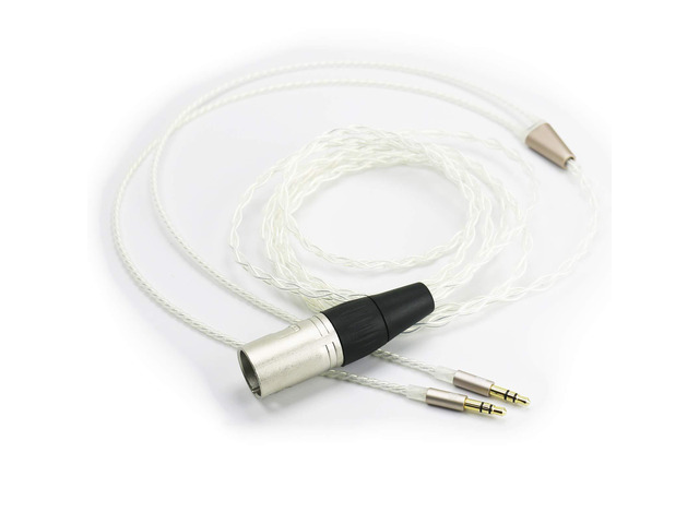 4-pin XLR Balanced Cable 6N OCC Copper Single Crystal Silver Plated Cord Compatible with Hifiman Arya, Sundara, Ananda, HE400SE Headphones...