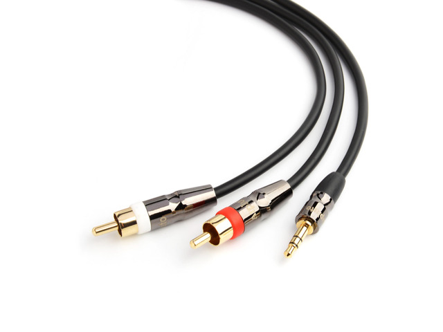 3.5mm to RCA, RCA to 1/8 Stereo Cable, 20FT RCA Male to Aux Audio Adapter, 1/8 Male to Male Stereo Aux Cord [Left/Right] Y Splitter Adapter for...