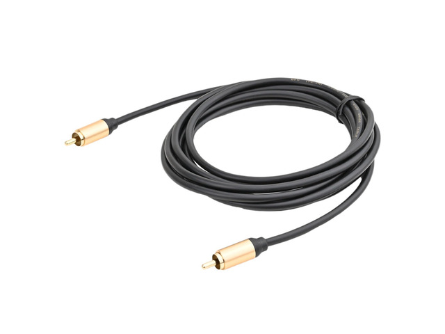 Upgraded Audio Video Cable,RCA Coaxial Cable with Male to Male 24K Gold Plated Plug,Video/Audio AV Extension Shielded Cord for Subwoofer Rear View...