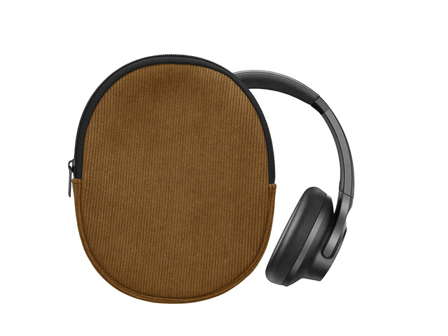 Headset Case Compatible with Soundcore Q20i Case - 21 x 17 cm Neoprene Zipper Headphone Cover - Olive Green