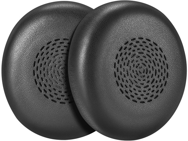Earpads for Jabra Evolve2 75 PC Wireless Headset, Protein Leather Black