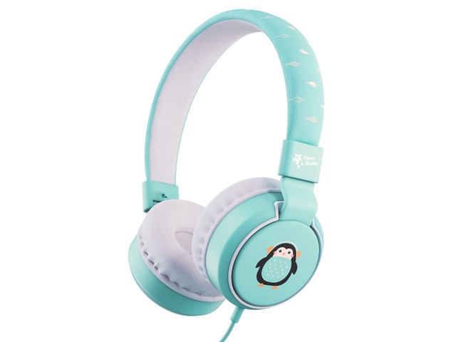 Kids Headphones with Cord, Penguin Design, 85dB Volume Ltd Wired Headphones for Toddler Boys & Girls Ages 3+, Foldable On-Ear, Stereo Sound with...