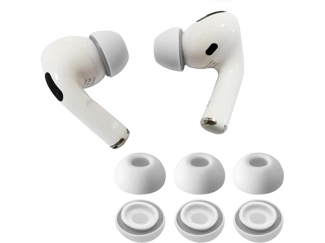 Patented Memory Foam Ear Tips for AirPods Pro 1st & 2nd Gen w/Silicone Shield. No Silicone Eartips Pain. Anti-Slip Eartips. Fit in The Charging Case,...