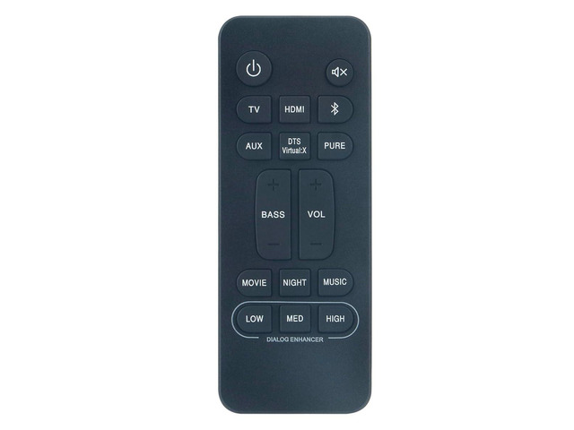 Replacement Remote Control for Denon Home Theater Soundbar RC-1236 RC-1242 RC-1251 RC-1245 DHT-S216H DHT-S216 DHT-S517 DHT-S218 DHT-C210 DHT-S316
